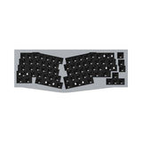 Keychron Q8 QMK/VIA custom mechanical keyboard Alice layout full aluminum frame for Mac Windows Linux barebone grey