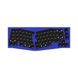 Keychron Q8 QMK/VIA custom mechanical keyboard Alice layout full aluminum frame for Mac Windows Linux barebone blue
