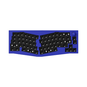 Keychron Q8 QMK/VIA custom mechanical keyboard Alice layout knob version full aluminum frame for Mac Windows Linux barebone blue