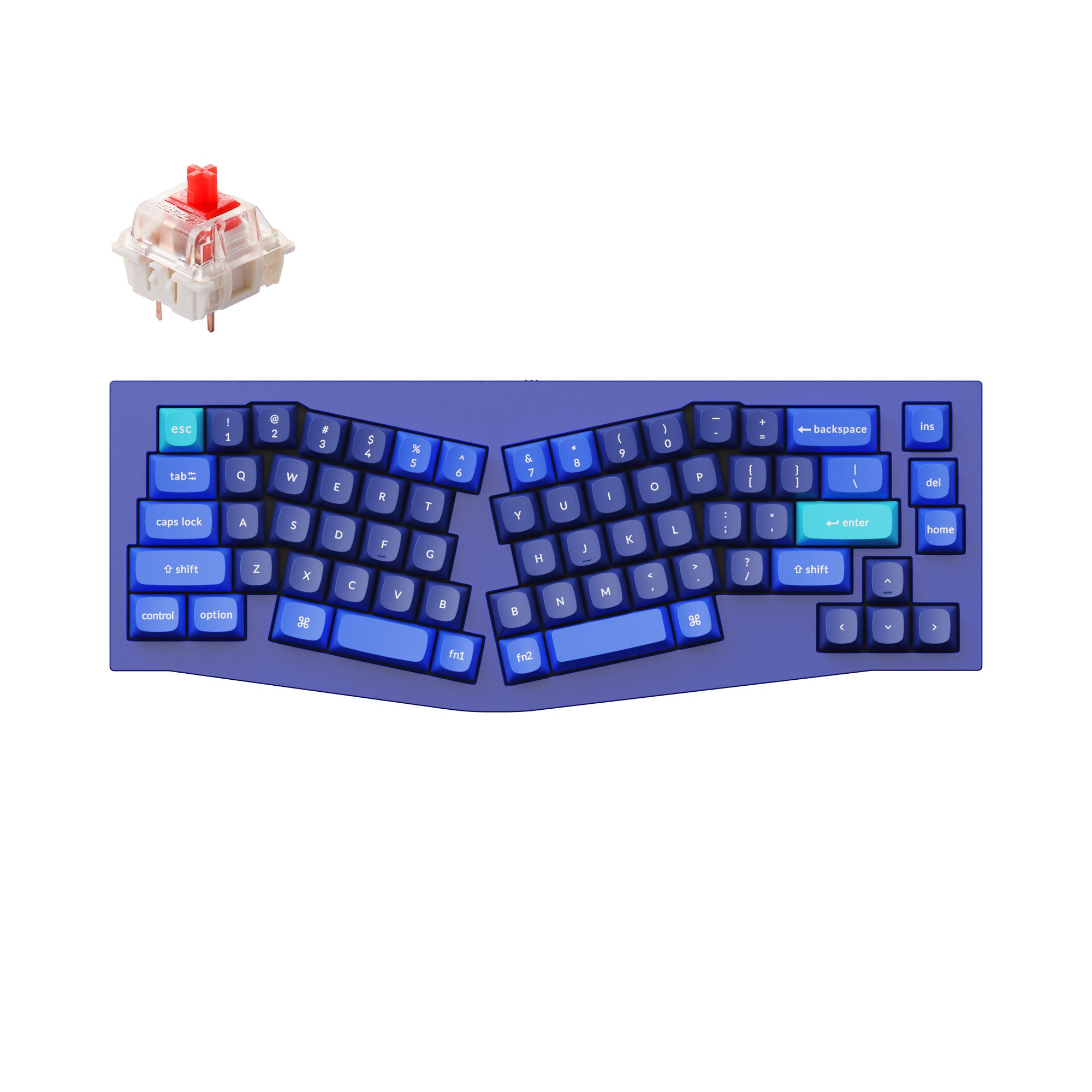 Keychron Q8 (Alice Layout) QMK Custom Mechanical Keyboard keyboard image