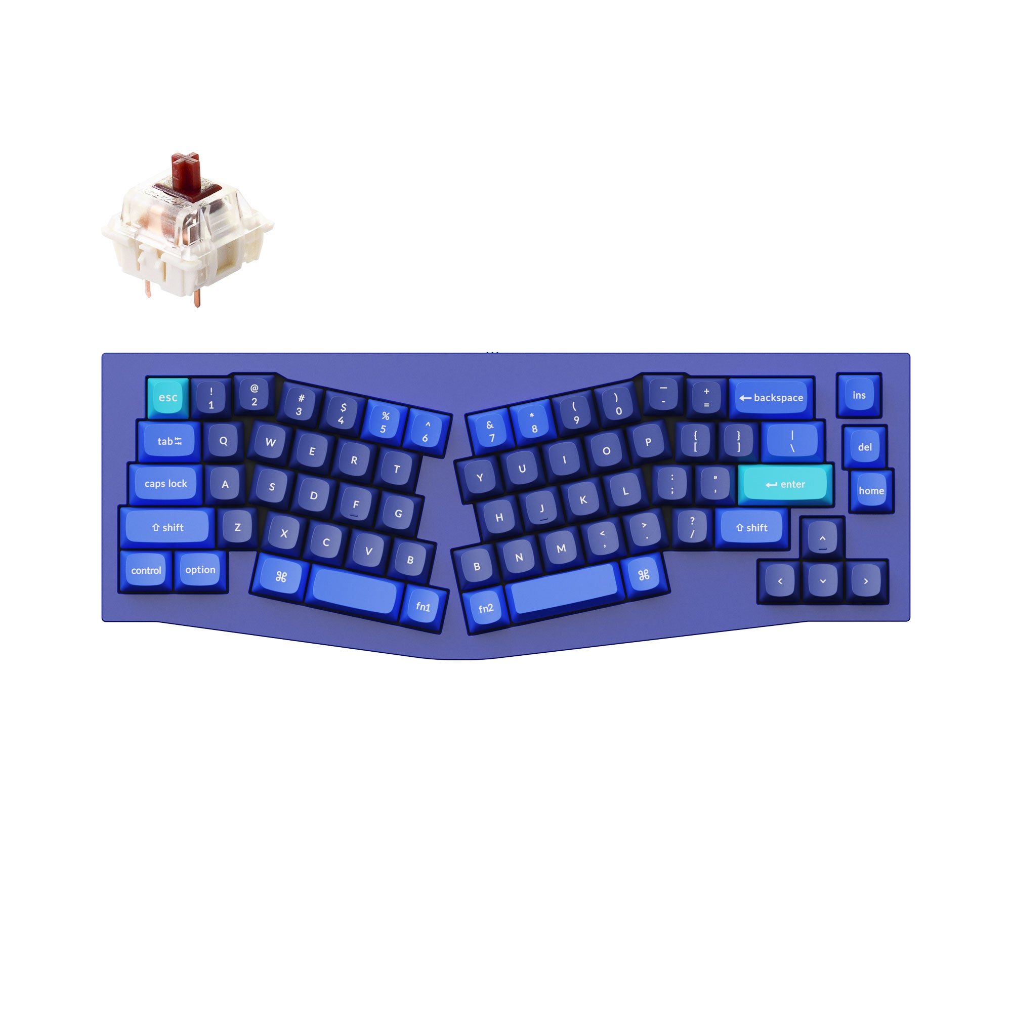 Keychron Q8 (Alice Layout) QMK Custom Mechanical Keyboard keyboard image