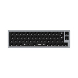 Keychron Q9 QMK/VIA custom mechanical keyboard 40 percent ISO layout full aluminum body for Mac Windows Linux barebone frame grey