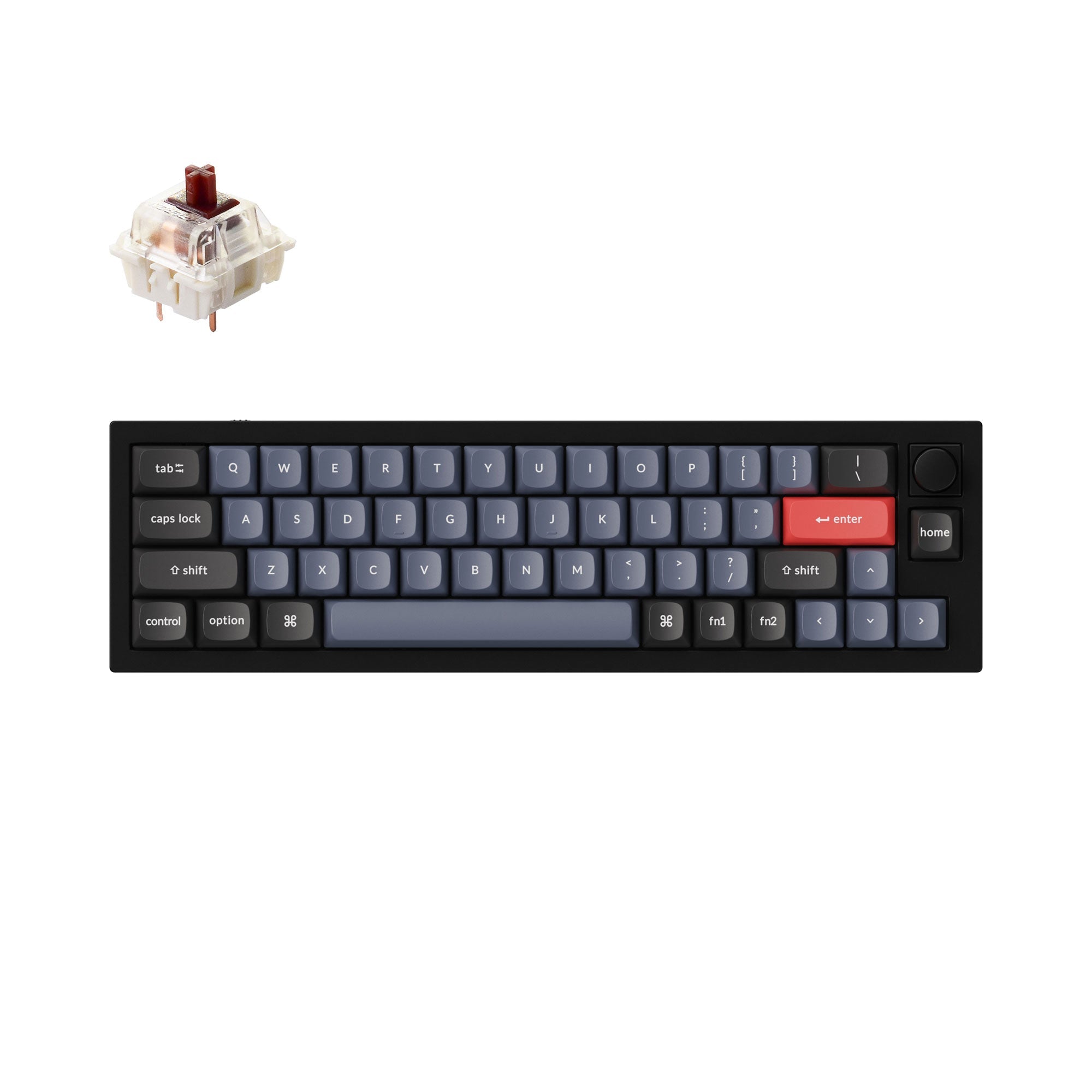 Keychron Q9 Plus ホワイト　赤軸　メカニカルキーボード Keychron Q9 QMK Custom Mechanical Keyboard