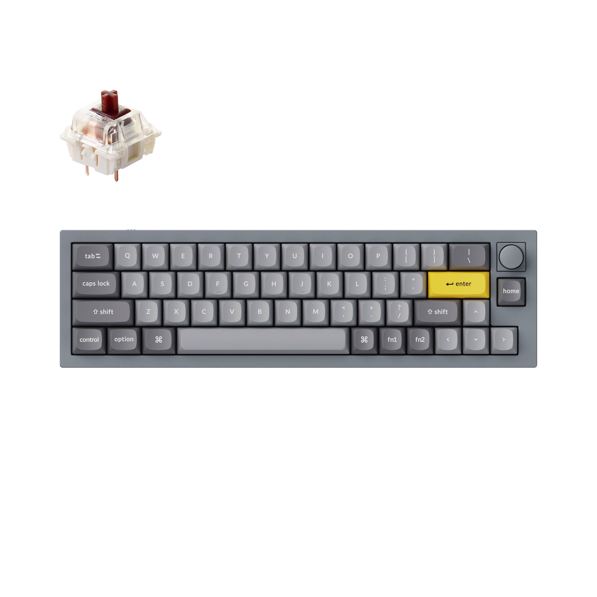 Keychron Q9 Knob Version メカニカルキーボード Keychron Q9 QMK Custom Mechanical Keyboard