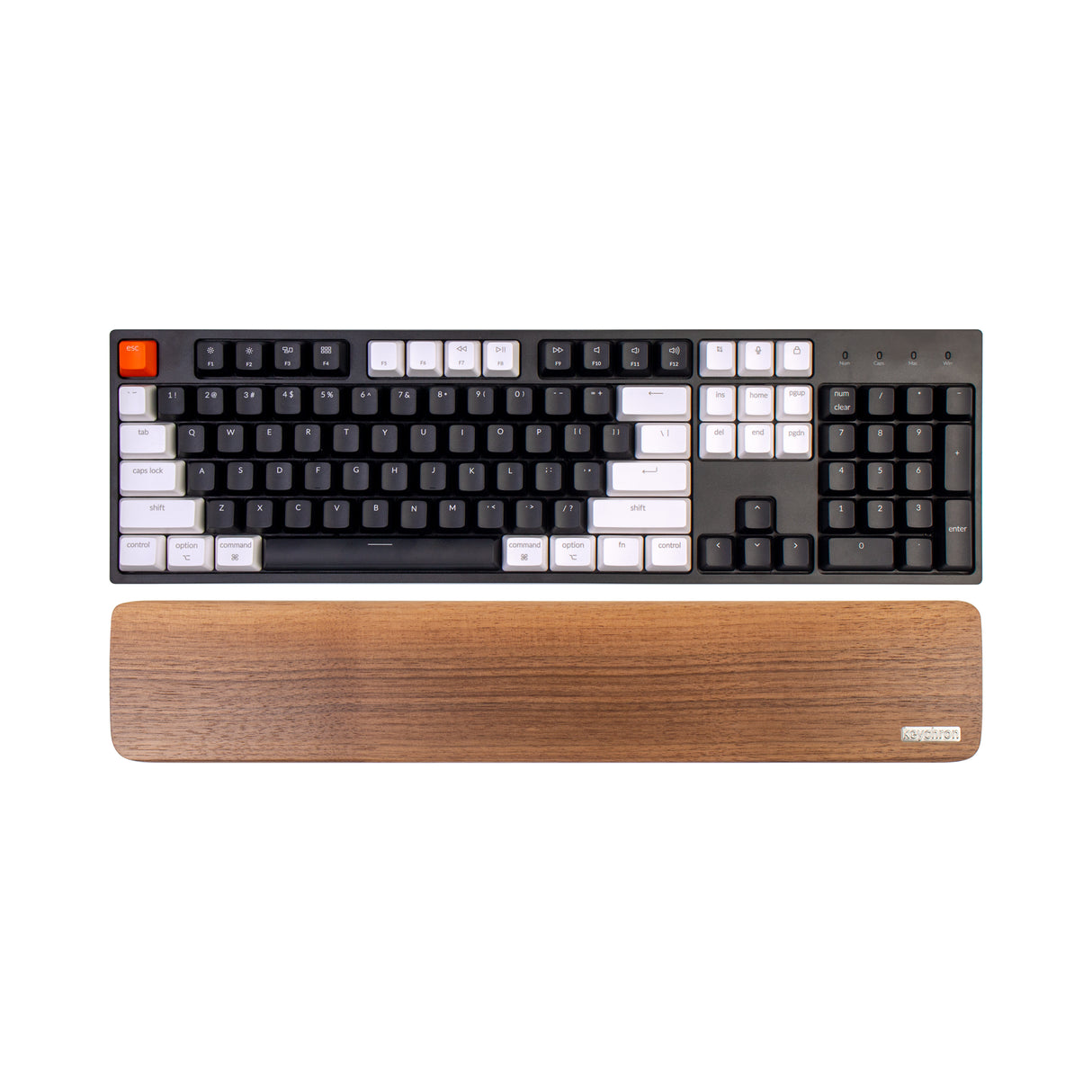 keychron C2 K10 wooden palm rest 