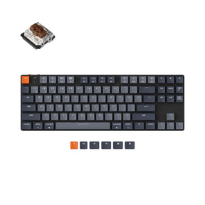 keychron k1 se ultra slim wireless mechanical keyboard low profile gateron switch brown white backlight for mac windows