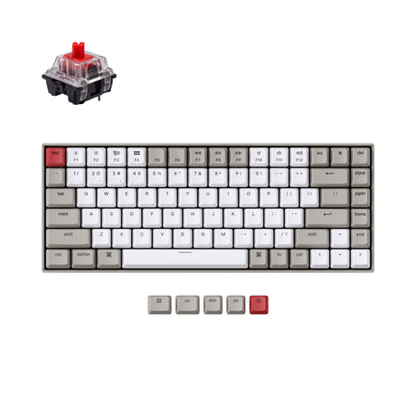 keychron k2 non backlight version mechanical keyboard red switch for mac windows