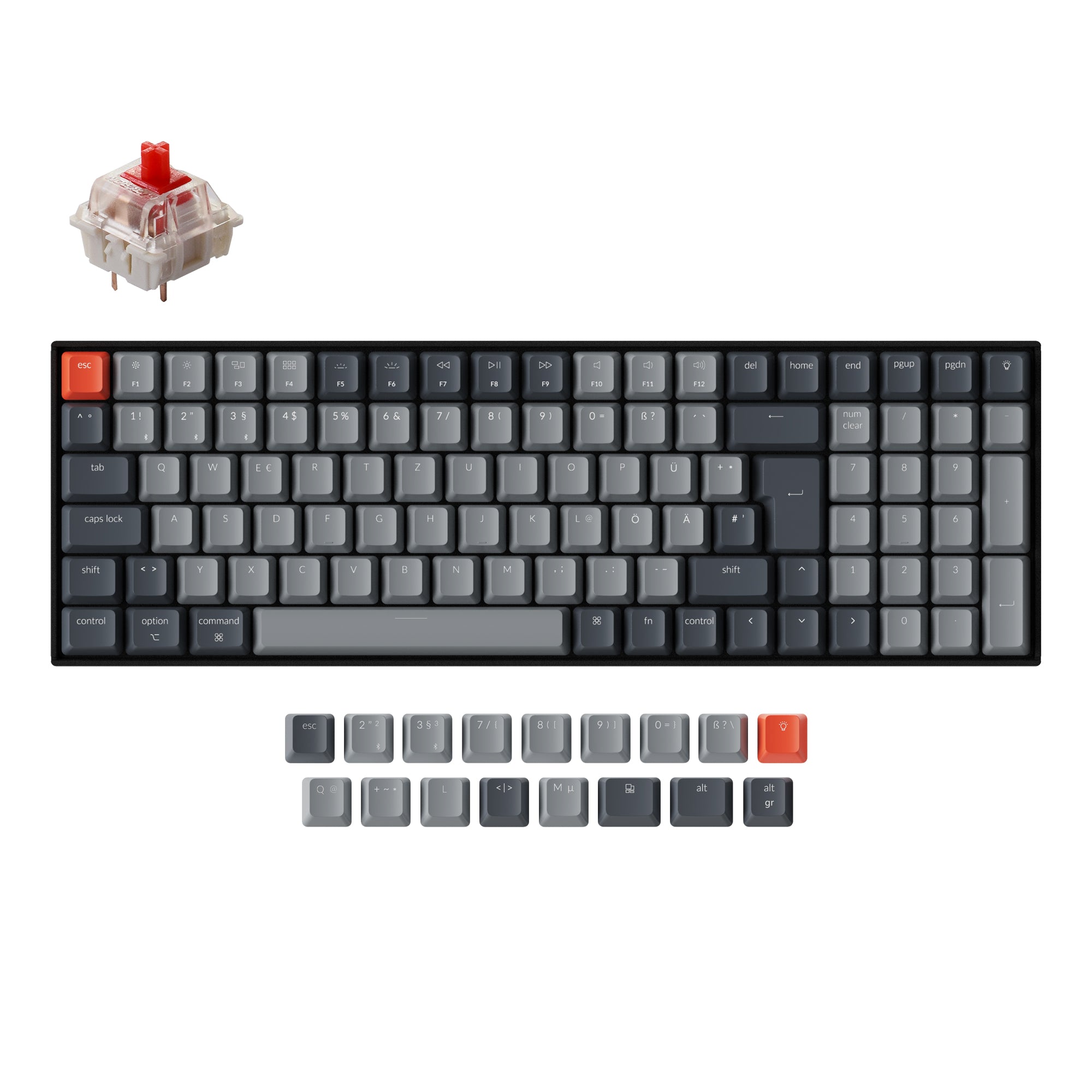Keychron K4 Wireless Mechanical Keyboard (German ISO-DE Layout) - Version 2 keyboard image