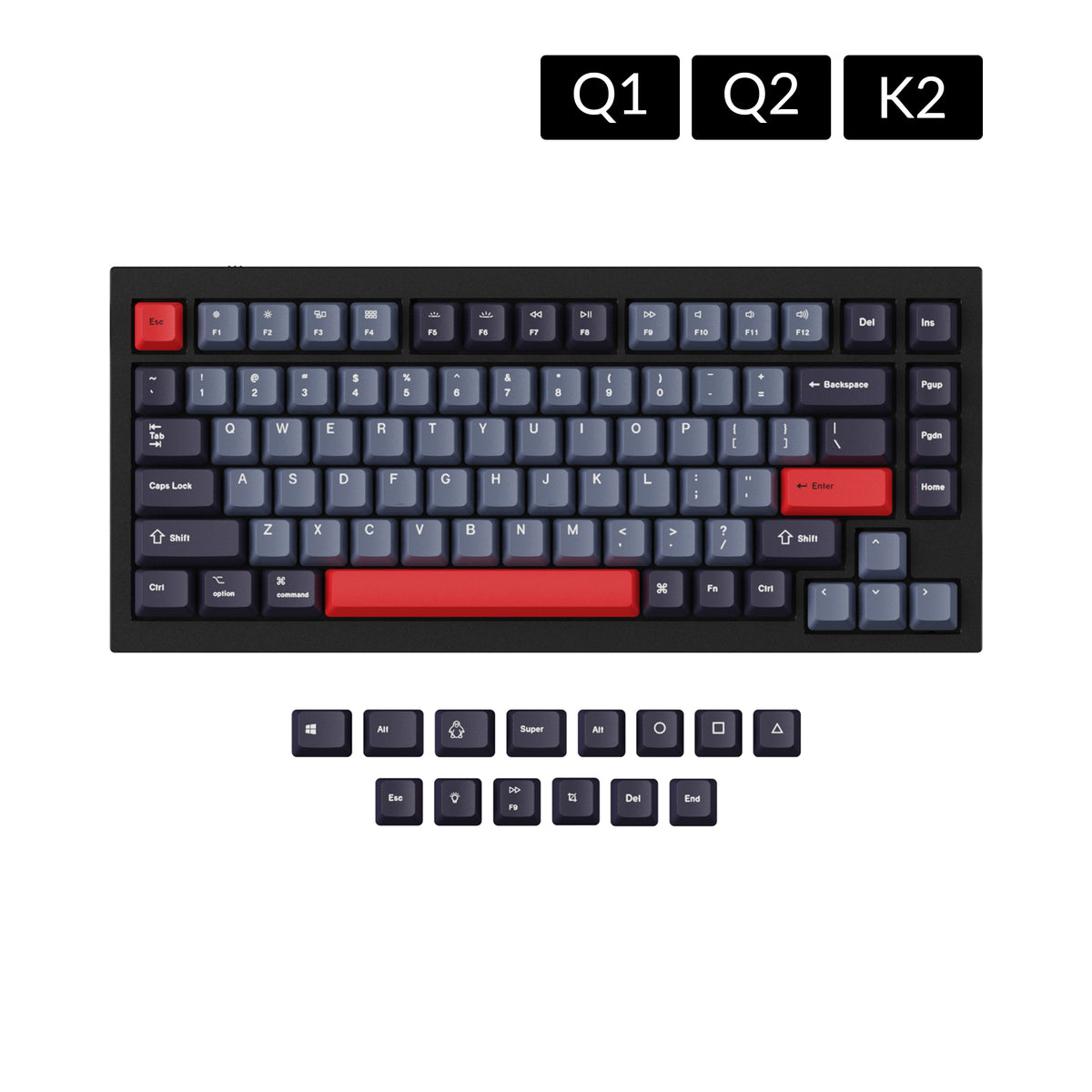 OEM Dye-Sub PBT Keycap Set - Dolch Red – Keychron