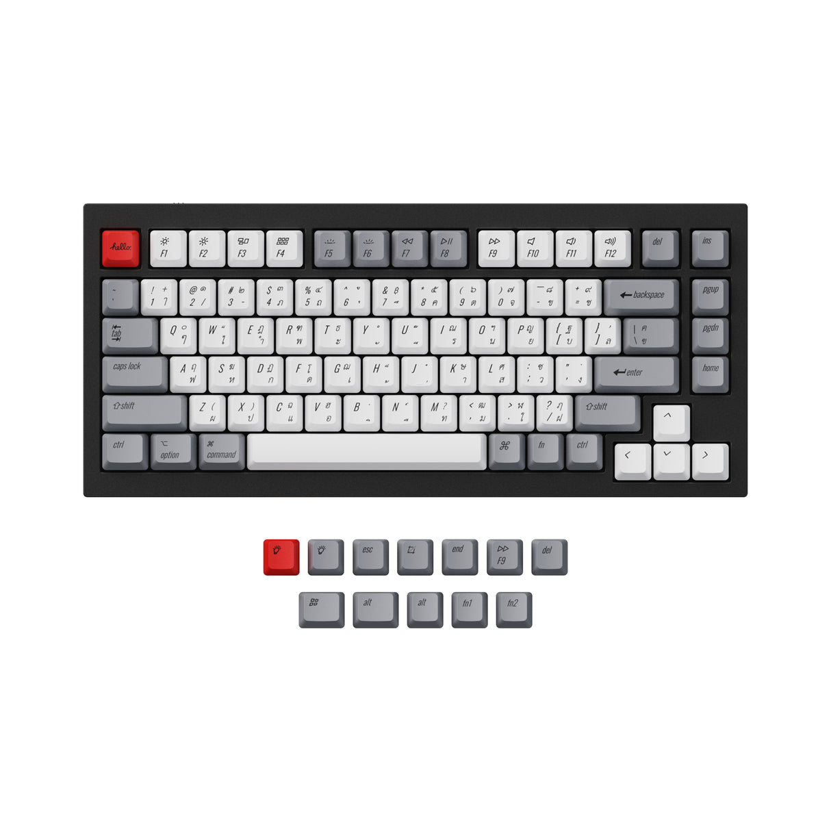 Keychron Q1 Q2 K2 OEM PBT Retro Keycap Set Thailand Layout