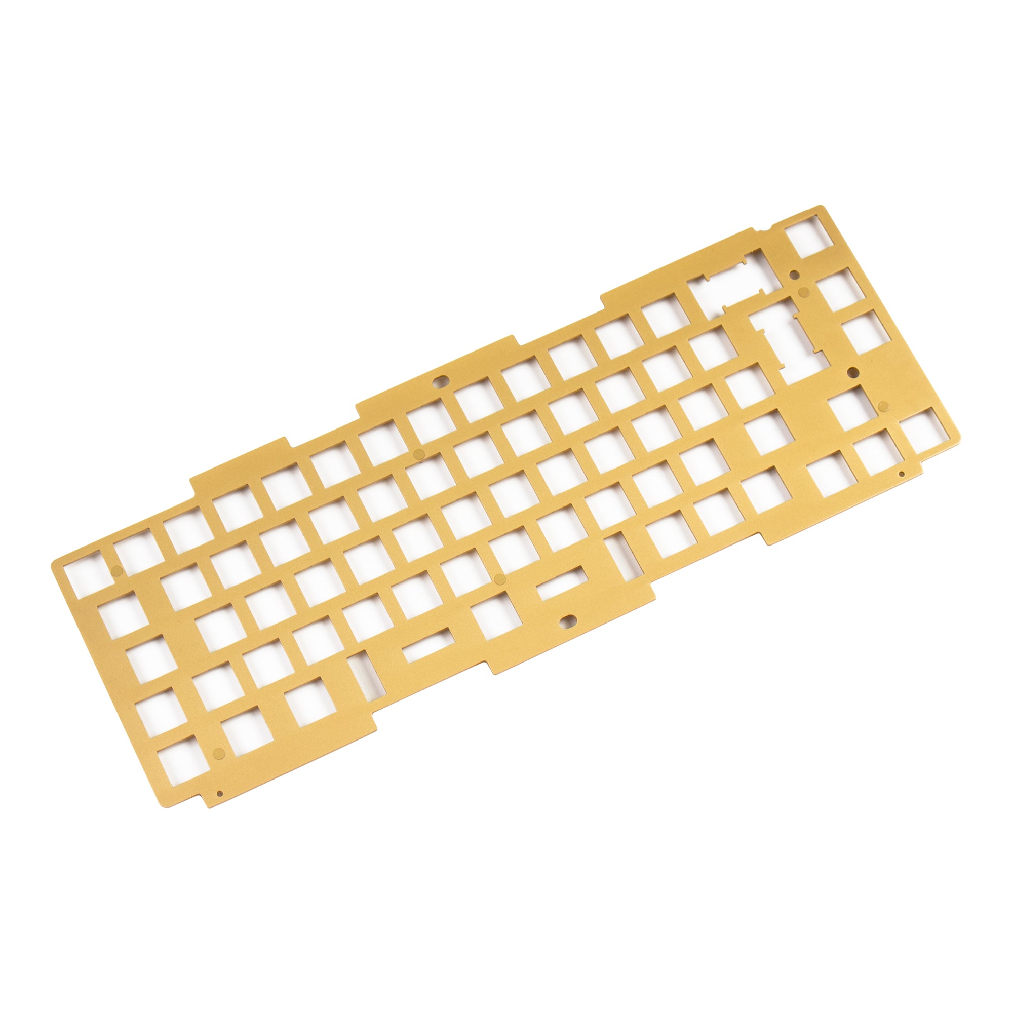 Keychron q2 custom mechanical keyboard brass plate for iso layout