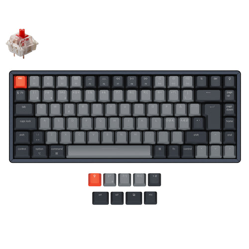 Keychron K2 Wireless Mechanical Keyboard (Nordic ISO Layout) - Version 2